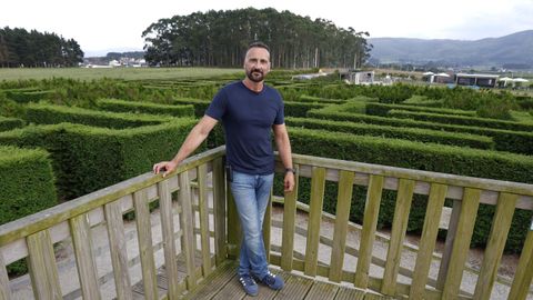 Juan Manuel Azcona, gerente del laberinto de Rinlo, en Ribadeo