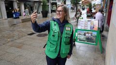 Mabel Guzman vendedora de la ONCE en Instagram
