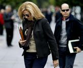 La infanta, el pasado viernes, camino de su trabajo.