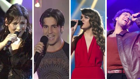 Rosa López, David Bustamante, Amaia Montero y Tinho