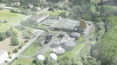 Imagen virtual de la futura depuradora, que se mantendr� en Silvouta