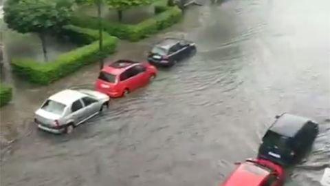 Inundaciones en Oviedo el pasado mi�rcoles