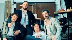 Los cuatro integrantes del grupo asturiano de m�sica Drugos. De izquierda a derecha, Luis Garc�a, Nacho D�az, Jano D�az y Ale de Miguel