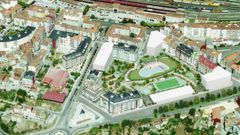 Infograf�a del anteproyecto encargado por el Concello de Ourense.