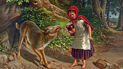 Caperucita roja y el lobo