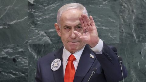Netanyahu en la Asamblea General de la ONU.