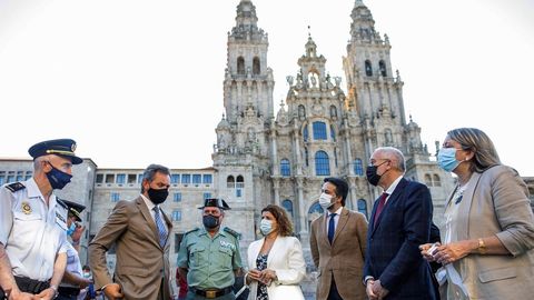 El delegado del Gobierno en la presentacin de la campaa Non camias sola, en Santiago