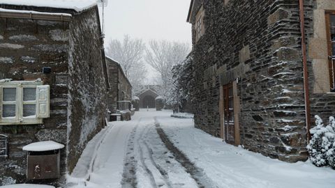 Nevada en O Cebreiro
