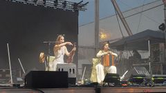 Caama�o & Ameixeiras abrieron el concierto de Noites do Porto en el muelle de Bater�a de A Coru�a