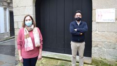 Eulalia Agrelo, nueva responsable de cultura del campus de Pontevedra, con el vicerrector, Jorge Soto