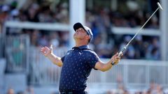 Gary Woodland celebra su triunfo en el torneo de Houston del PGA Tour.