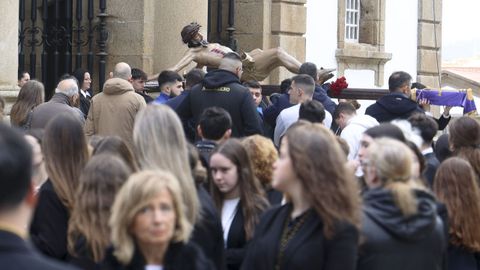 El Cristo, saliendo de la concatedral de San Juli�n