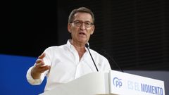 Alberto N��ez Feijoo en un mitin (foto de archivo)