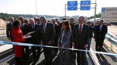 El presidente Touri�o, inaugurando el nuevo vial en el a�o 2007