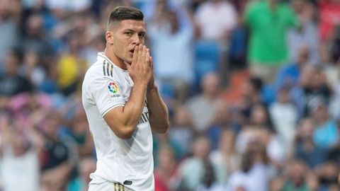 Luka Jovic, con el Real Madrid