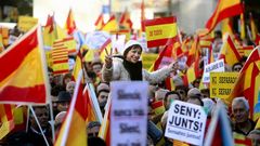 Marcha en Barcelona en defensa de la Constituci�n