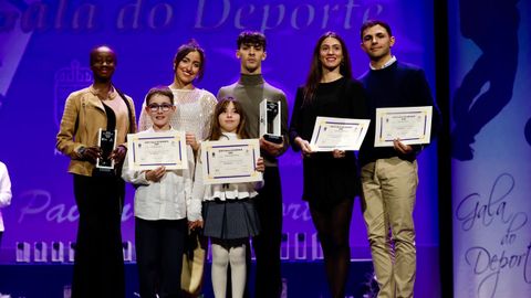 Premiados en la modalidad de baile deportivo.