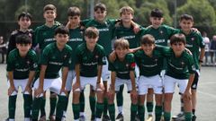 Los alevines del Racing que viajar&aacute;n a Italia. 