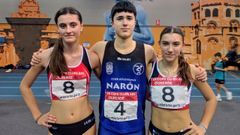 Paz, Sampedro y Buceta corrieron representando a los clubes R�a de Ferrol y Atletismo Nar�n, ya que el Atletismo Barbanza es filial de estos.