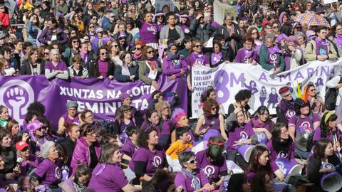 Manifestaci�n feminista en Lugo 