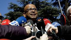 Ram Manikkalingam, tras comparecer ayer ante la Audiencia Nacional