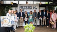 Dirigentes pesqueros en la presentaci�n de �Peregrinos del mar�, campa�a impulsada por Interfish para promocionar la tintorera y el pez espada que pesca la flota gallega de palangre de superficie.