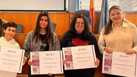 Las ganadoras de la 20&ordm; edici&oacute;n del certamen de cartas de amor.