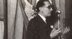 Castelao, durante un discurso en Arxentina.