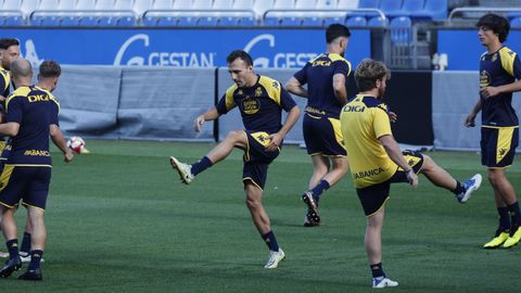 Pablo Valcarce se entren� por primera vez a las �rdenes de Imanol Idiakez