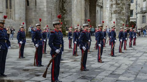 Actos de la Guardia Real en Lugo: desfile en Santa Mar�a