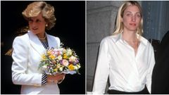 Diana de Gales y Carolyn Bessette, en un fotomontaje