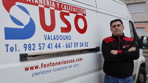 Juan Carlos Pe�n Trigo, dono de Fontaner�a Suso, do Valadouro