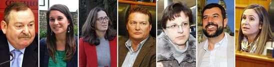 Juan de la Fuente, Mar�a Castelao, Mar�a Pardo, Luis Garc�a Bello, Amelia Gonz�lez, Francisco Javier Noya y Cecilia Sierra