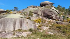 Imagen de parte de los Penedos de Pasarela e Traba.