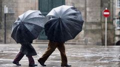 Temporal de viento y lluvia en Santiago