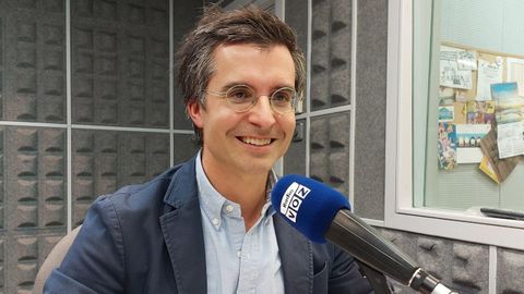 Borja Verea estuvo ayer en el programa Voces de Compostela, de Radio Voz