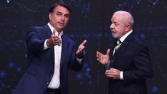 Bolsonaro y Lula da Silva durante el debate electoral del pasado 18 de octubre