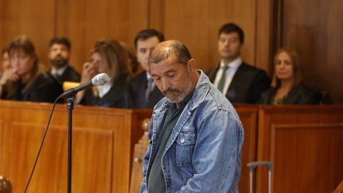 Francisco García Lameiro, en el juicio de este jueves en la Audiencia Provincial de Pontevedra