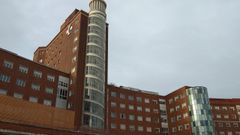 Hospital de Cruces (Bilbao) donde est� ingresada la paciente en una zona de aislamiento
