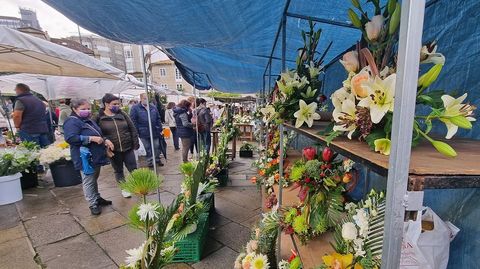 Mercado de las flores de difuntos en la Ferrera