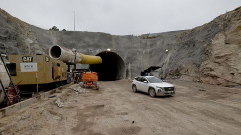 Obras de los tneles del tren al puerto exterior