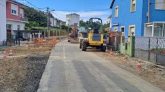 La conexi�n con la N-6 en el lugar de A Fraga tendr� aceras muy anchas y un solo carril para los veh�culos.