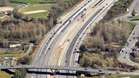 Realizaci�n de las obras en la A-66