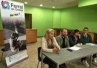 Malay Sobr�n, Mari�n L�pez, Ram�n V�zquez y Miguel Castro, ayer. 