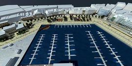 Imagen virtual de c�mo quedar� la zona de la Marina. 