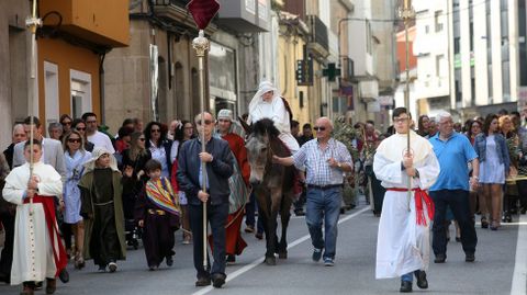 SEMANA SANTA EN BARBANZA, PROCESIN DE LA BORRIQUITA Y BENDICIN DEL DOMINGO DE RAMOS