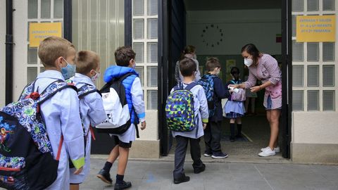 Regreso a las aulas en el colegio lucense San Jos