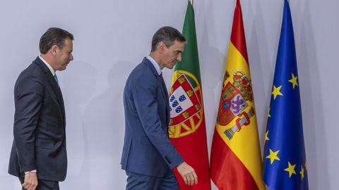 Lu�s Montenegro y Pedro S�nchez, en la cumbre celebrada en Huelva el pasado d�a 6