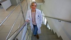 Marta Ocampo, directora de atenci�n primaria del �rea sanitaria de Pontevedra y O Saln�s, en el Hospital Provincial