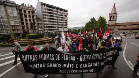 Manifestación del 1 de mayo de la CNT en Ourense